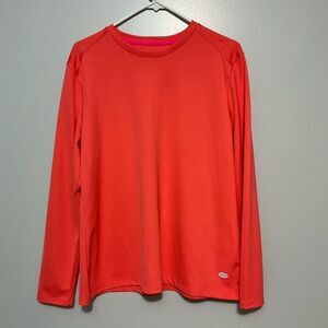 Reel Legends Long Sleeve Coral colored dry knit Shirt size XL